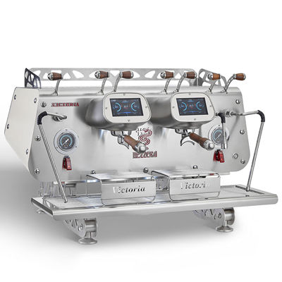 Bezzera Victoria 2 Group Coffee Machine for cafe , white color , front view